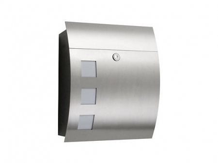 CMD Briefkasten rund mit Fenster 46