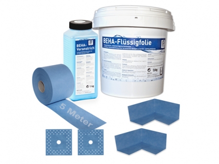 BEHA PVL-Set5 5 m Dichtband + 2 Innenecken + 2 Wandmanschetten +
