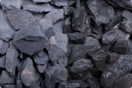 Ziersplitt Canadian Slate schwarz 30-60 mm Krnung 500 kg