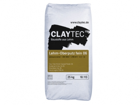 Claytec 10.113 Lehm Oberputz fein 06 25 kg