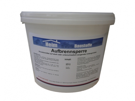 Heim Aufbrennsperre Milchig gelb 18 kg/Eimer