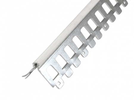Auenputz 20 mm Kantenprofil Hart-PVC 3,00 m / 50 x 50 mm