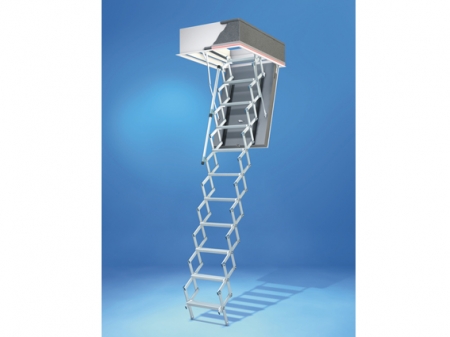 Wellhfer Passivhaus-Bodentreppe Scherentreppe Liliput