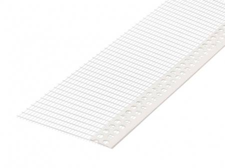 PVC Abschlussprofil mit Gewebe 6 mm x 2,5 lfm