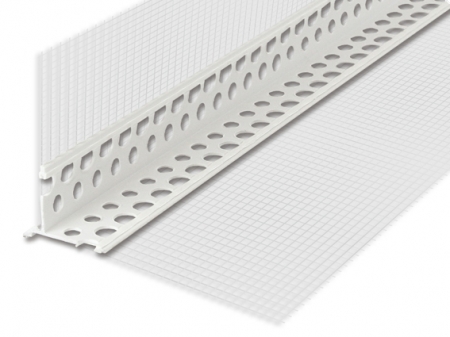 PVC-Tropfkantenprofil mit Gewebe 2 m / Stab