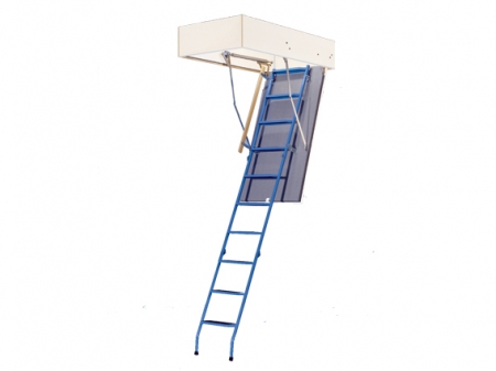 Wellhfer Bodentreppe 3-tlg. StahlBlau