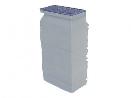 WOLFA Aufsatzelement ohne Rost 36,5x40x20 cm